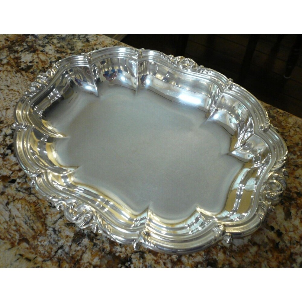 Waterhouse Hatfield & Co Old Sheffield Plate Serving Dish 13" c 1836 George IV